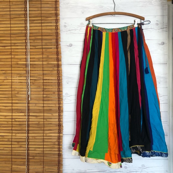 Rama’s Patchwork Twirl Skirt Festival One Size - Picture 1 of 6